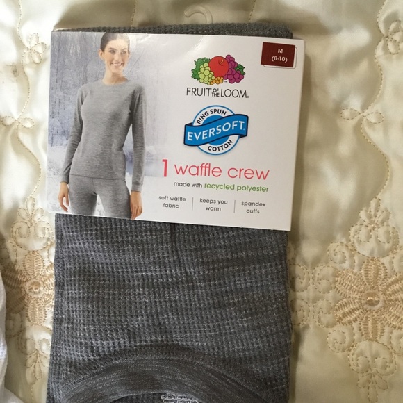 Fruit of the Loom Women's Cotton Blend Eversoft Waffle Thermal Top, Sizes M XL - Picture 7 of 13